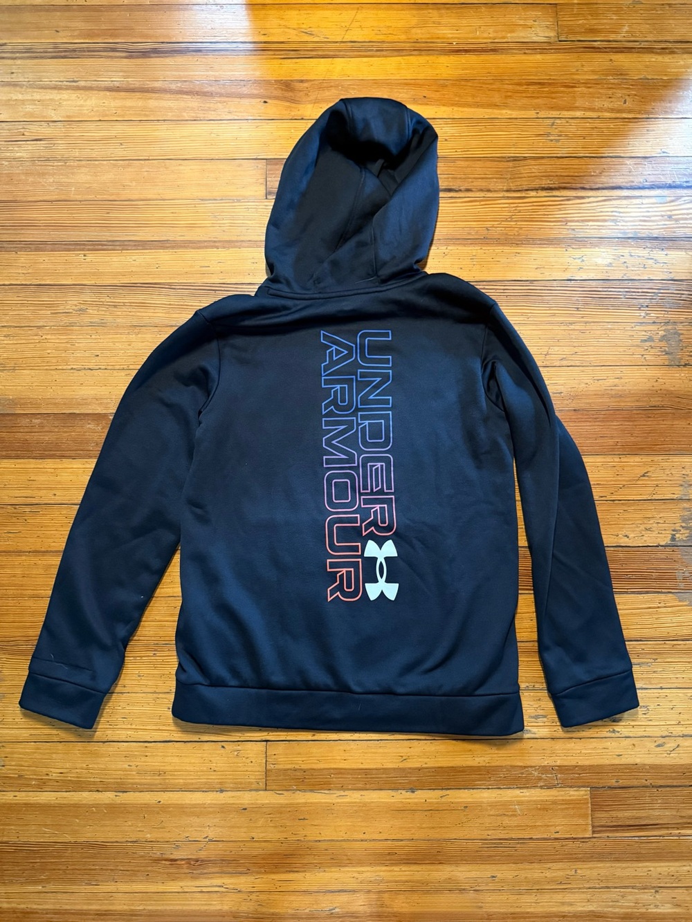 Under Armour Black Kids' Hoodie with Logo Large - Picture 4 of 9
